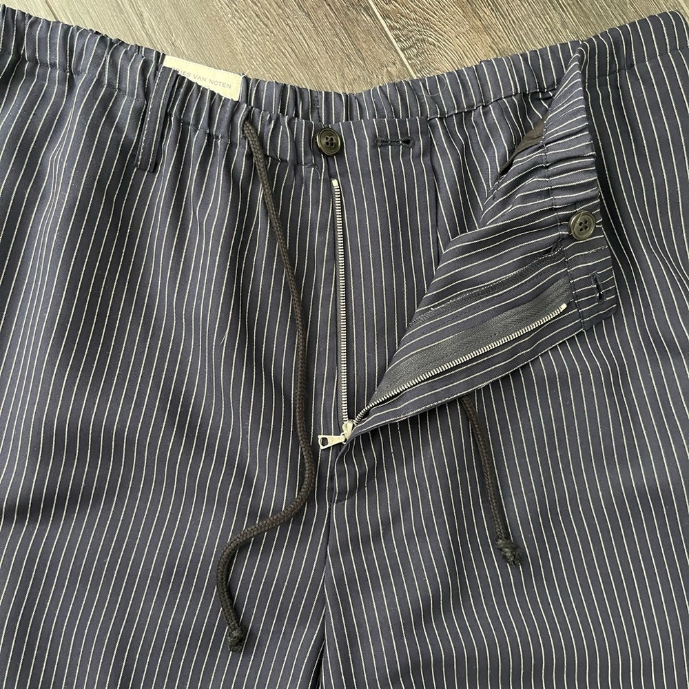 Dries Van Noten Navy Pinstriped Suit - Picture 12 of 13